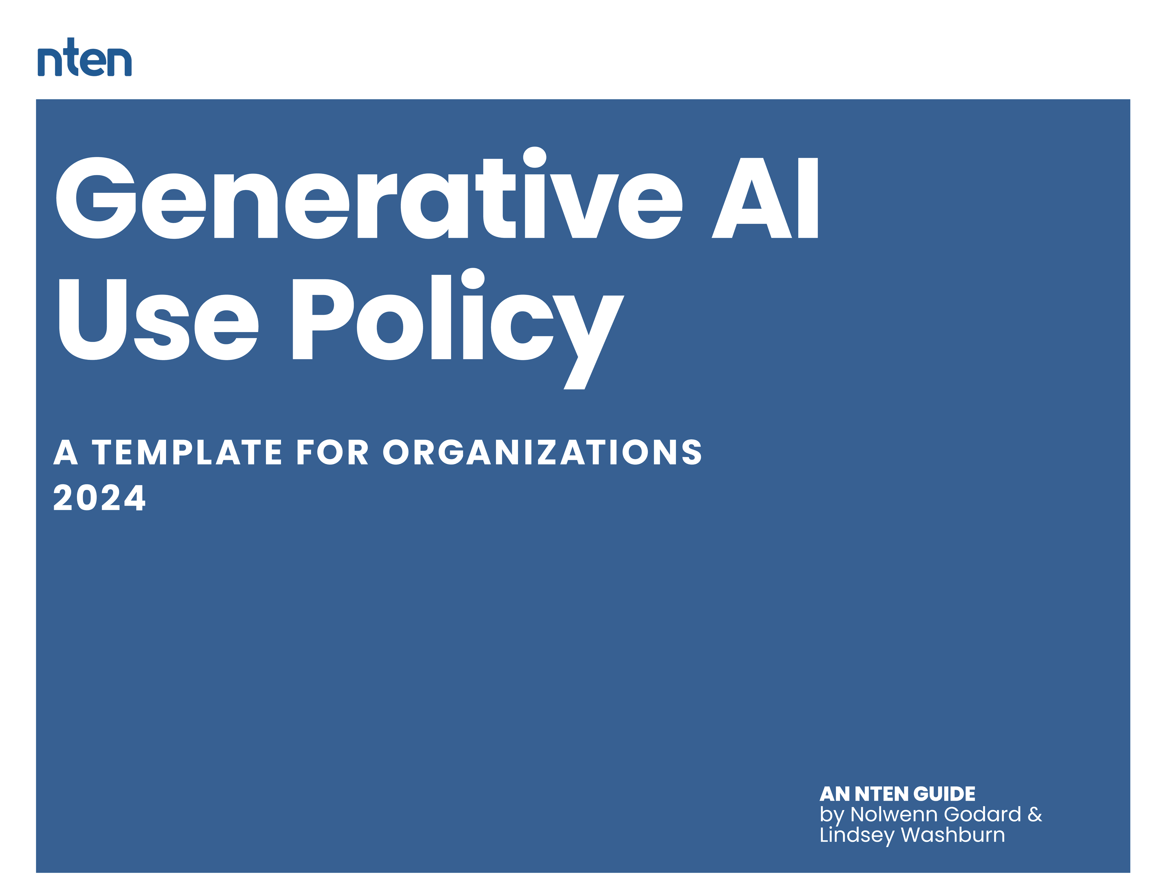 Generative AI Use Policy: A Template for Organizations 2024