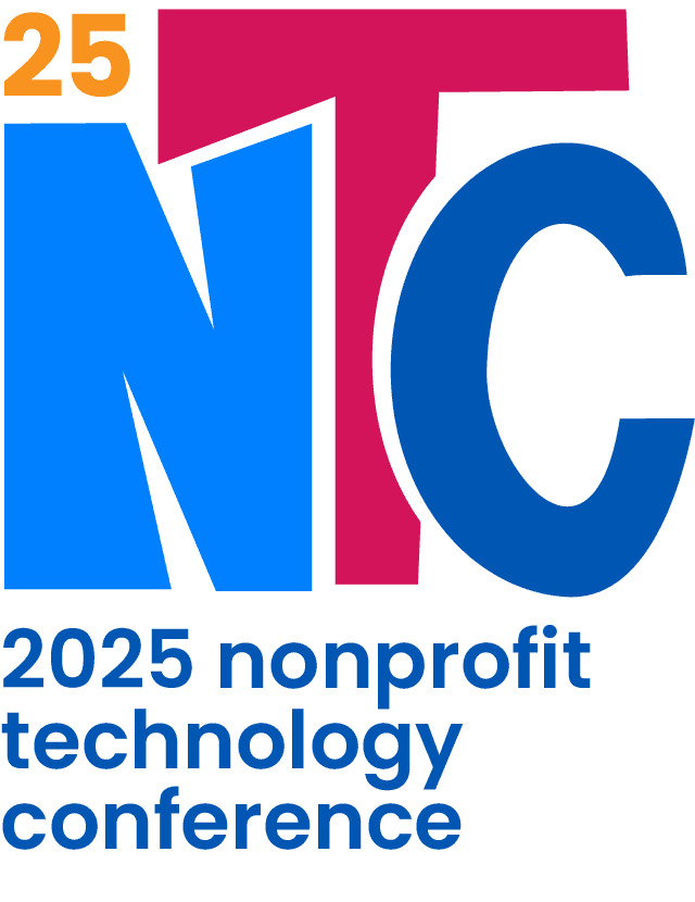 25NTC logo with the full name below it – 2025 nonprofit technology conference