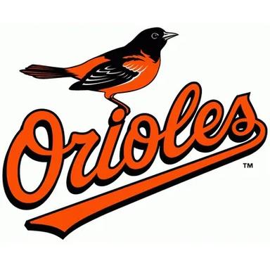 An image of the Orioles logo with the bird sitting atop it. 